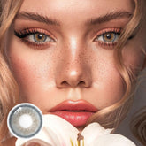 Lentes de contacto de color con prescripción Flora Gray